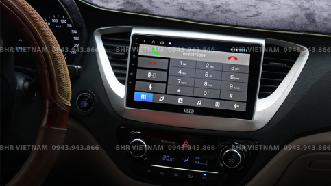 Màn hình DVD Oled C2 New Hyundai Accent 2017 - 2020 tích hợp camera lùi
